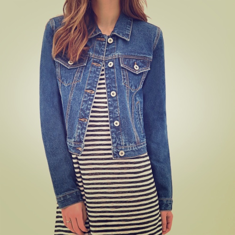 I love H81 an American brand denim jacket S/P